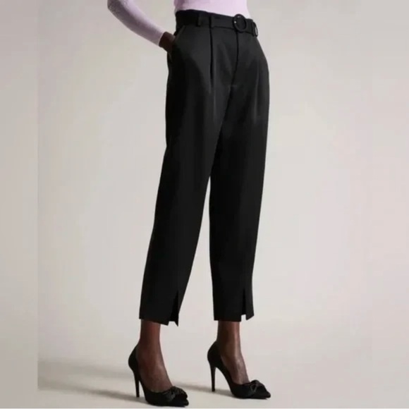 Ted Baker London Women's Ninette‎ Trousers  High Waist Carrot Legs Size 0 - Picture 1 of 8